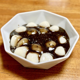 【リメイクレシピ】黒豆の煮汁で黒ごまみたらし